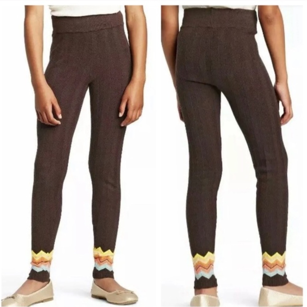 Missoni for Target Brown Chevron Sweater Leggings Tights Girls XL NEW